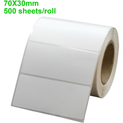 Carta da stampa termica 70 * 30mm 500 fogli / rotolo bianco - ASUPERMALL características