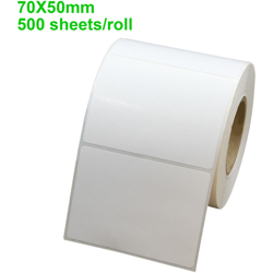 Carta da stampa termica 70 * 50mm 500 fogli / rotolo bianco - ASUPERMALL precio