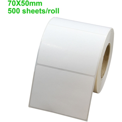 Carta da stampa termica 70 * 50mm 500 fogli / rotolo bianco - ASUPERMALL