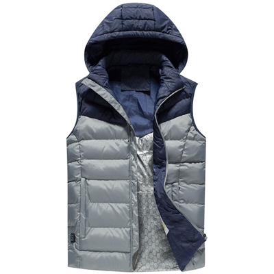 Gilet riscaldante USB riscaldamento elettrico grigio 4XL - ASUPERMALL