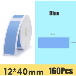 Carta termica autoadesiva per etichette blu lago 12 * 40-160 fogli - ASUPERMALL características