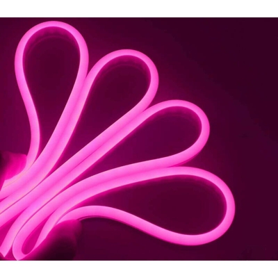 Striscia led neon 5m tubo flessibile luminoso 120led strip led bobina rosa - BS
