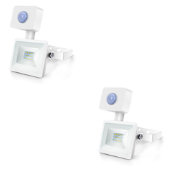 Faro Led Slim 10W Smd Crepuscolare Con Sensore Movimento 4000K Naturale Ip65 A+ 2 Pezzi - AIGOSTAR en oferta