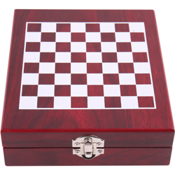 Scatola Con Set Dama E 4 Accessori Vino Multicolore - KASANOVA en oferta