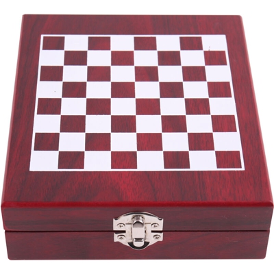 Scatola Con Set Dama E 4 Accessori Vino Multicolore - KASANOVA