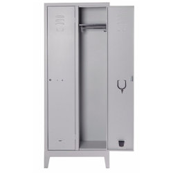 Prometal - ARMADIO ARMADIETTO SPOGLIATOIO 2 POSTI METALLO 68 x 34 x H179 Cm PRATIKO GRIGIO características