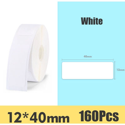 Carta termica autoadesiva per etichette bianca 12 * 40-160 fogli - ASUPERMALL