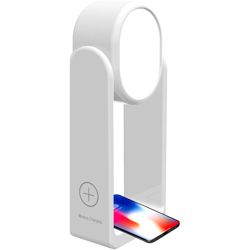 Lampada da tavolo rotante 360 ??+ ricarica cellulare specchio bianco - ASUPERMALL características