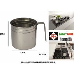 Bollilatte Tazzotto Inox Cm. 8 - BIGHOUSE IT características
