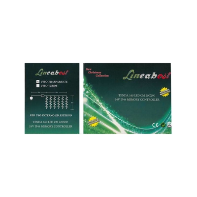 Tenda 160 Led Bianco X Esterno Cm.200X90 - GENERICO
