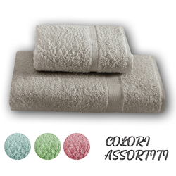Set Asciugamani Viso+Ospite Tinta Unita - ORIZZONTESHOP en oferta