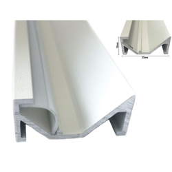 BA3315W Profilo Canalina Barra Alluminio Da Soffitto Illuminazione Luce Asimmetrica Colore Bianco 1 Metro - Ledlux precio