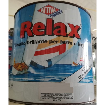 RELAX - SMALTO BRILLANTE PER FERRO E LEGNO 2,5 LT AVORIO DUNA 092 - Attiva
