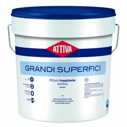 GRANDI SUPERFICI PITTURA PERMEABILE AL VAPORE ACQUEO 5lt BIANCO OPACO - Attiva en oferta