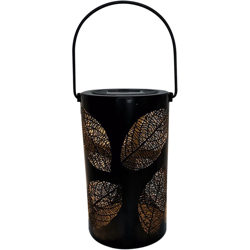 Lampada da proiezione solare in ferro battuto a foglia YB09252 bianco caldo - ASUPERMALL precio