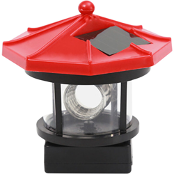 Luce rotante LED a torre da appendere solare 005 rossa - ASUPERMALL precio