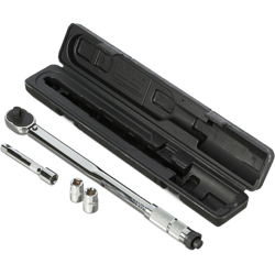 Chiave a Cricchetto 1/2”, 40-210 Nm, 2 Adattatori 17/19 mm, Prolunga & Dadi a Bussola, Accessori Auto, Argento - RELAXDAYS en oferta