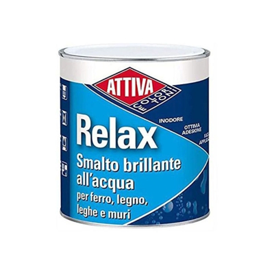 Smalto Acqua Brillante 0,750 Litri Nero - Attiva