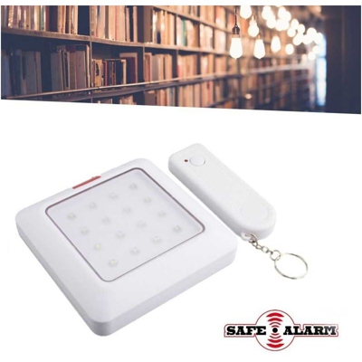 Lampada A 16 Led Con Telecomando Luce Emergenza Armadi Corridoi Safe Alarm - BAKAJI