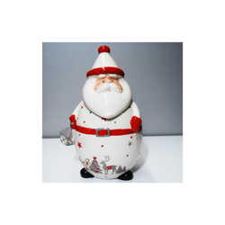 Babbo natale ceramica bianca, barattolo in ceramica per la cucina ideale per contenere zucchero e caffè con eleganza. - PIDEMA características