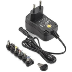 alimentatore universale 3-12 volt regolabile 27 watt 2,25A 220-240 volt CE nero lif peav312v2250 - PROPART precio