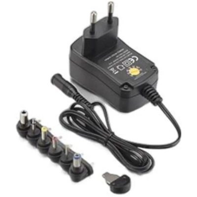 alimentatore universale 3-12 volt regolabile 27 watt 2,25A 220-240 volt CE nero lif peav312v2250 - PROPART