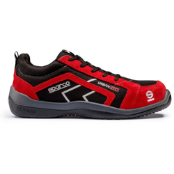 Sparco Teamwork - Sparco Urban Evo S3 SRC Scarpe antinfortunistiche nylon e pelle scamosciata rosso-nere, taglia 42 en oferta