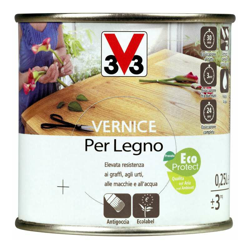 Vernice Per Legno 250 ml Noce Chiaro Brillante - V33 ITALIA en oferta