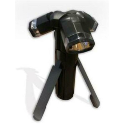 TORCIA TREPPIEDE A 3+3 LED COLORE NERO 103686 - Avidsen precio