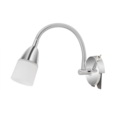 SPLASH - APPLIQUE FLESSIBILE CON INTERRUTTORE 1 LUCE G9 LED 2,5watt CROMO IP20 - BRILONER