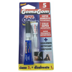 Kit colla adesiva cianoacrilato trasparente dissolvente stacca tutto gomagom 5 - BS en oferta