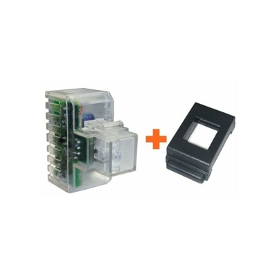 Lampada notturna segna passo led bticino living classica nera nero black small - FANTON