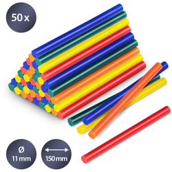 Trotec Confezione di stick di colla a caldo colorati, 50 pezzi (Ø 11 mm) características