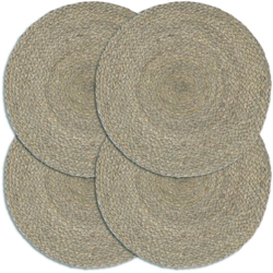 Vidaxl - Tovagliette 4 pz Grigio Neutro 38cm Rotonde in Juta precio