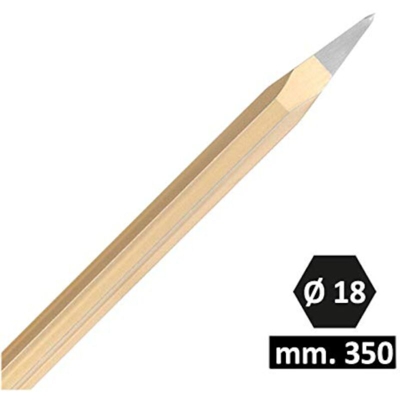 Mass Scalpello riaffilabile a Punta Excalibur MURATORE 350 MM. Ø 16
