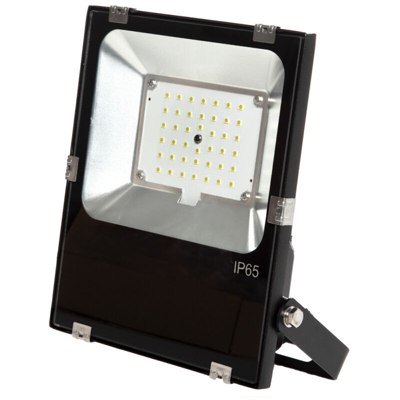 Proiettore A Led Slimline Lumileds LED 3030 30W 3600Lm IP65 50000H | Bianco Freddo (1916-NS-HVFL30W-CP-CW) - GREENICE