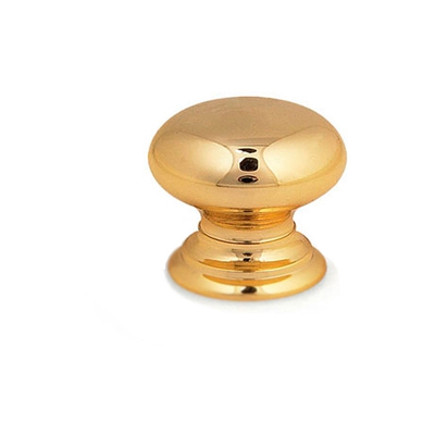 Pomolo classico, Zama, Oro, 25 mm di diametro. Marchio REI