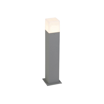 Palo da terrazza denmark - Moderno - Alluminio,Plastico - Grigio - Oblungo Max. 1 x Watt - Qazqa