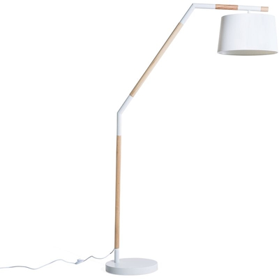 Beliani - Lampada da pavimento in metallo bianco NOGAT