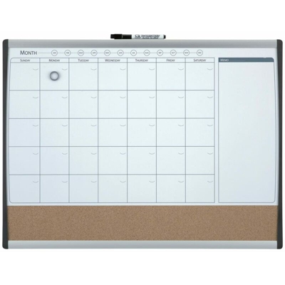 Lavagna Magnetica con Organizer Mensile 58,5x43cm - Nobo