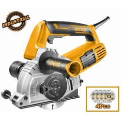 Scanalatore scanalatrice multilama 1500w con 4 dischi diamantati Ø 125 mm ingco en oferta