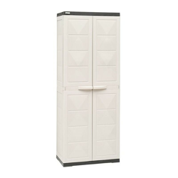 Art Plast - ARMADIO MOBILE DA ESTERNO IN RESINA TUTTO PIANI 2 ANTE 70X39XH165CM TORTORA/ECRU - TRIP precio