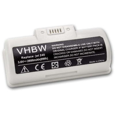 vhbw Li-Ion batteria 2600mAh (3.6V) compatibile con iRobot Braava jet 240 robot lavapavimenti home cleaner