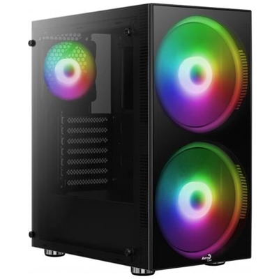 Case Python Middle Tower ATX / Micro-ATX / Mini-ITX 1 Porte USB 3.0 Colore Nero (Finestrato)