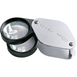 Eschenbach 1187 Lente dingrandimento pieghevole Ingrandimenti: 4 x, 6 x, 10 x Lente: (Ø) 27 mm características