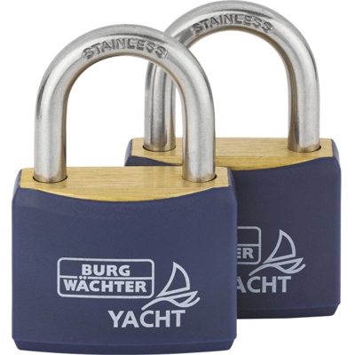 Burg Wächter 2er Set Duo 460 Ni 40 SB Lucchetto Ottone Serratura a chiave - BURG WACHTER