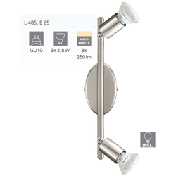 Eglo Spot Led Buzz 2X3W Attacco Gu10 Colore Nickel 92596 precio