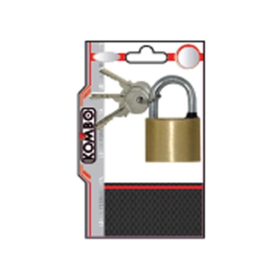 Lucchetto in Ottone con 3 Chiavi 30mm - KOMBO