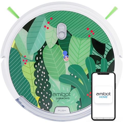 Signature Edition Jungle - Robot Aspirapolvere Collegato (ios & Android), Calotta Realizzata Da Un'artista Francese