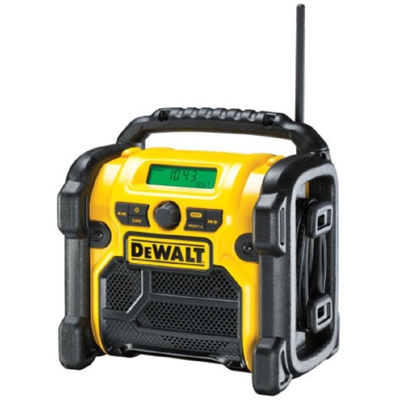 DEWALT DCR019 radio da cantiere compatta filo 230v e batteria 10,8-14,4-18v